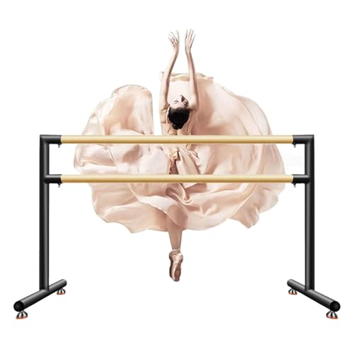 JCWGLY Ballettstange Tragbare Doppel-Ballettstange Für Erwachsene, Freistehende Tanzstange, Stretch-Gymnastik-Trainingsgerät, Stabil Und rutschfest(1 m/3.28 ft) von JCWGLY