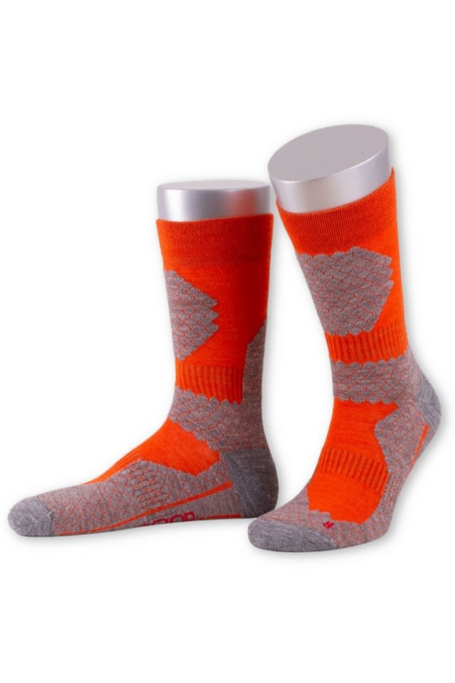 JD J. Dirks Wandersocken Funktionssocken - ALL SEASON II - hellgrün, orange von JD J. Dirks