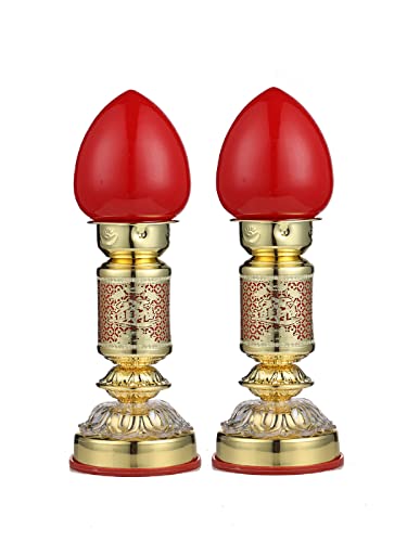 Kerzenständer, Kerzenhalter, Kerzenhalter, Buddha-Lampenstecker vor dem Buddha, Kerzenlampe für Gott des Reichtums, spezielle Lampe für den Hausgebrauch, Gott verankert Gottes Tischlampe Guan Gong von JDHSKCF