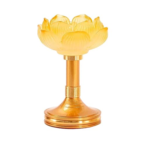 Kerzenständer, farbig glasierter Lotus-Kerzenständer, exquisite Tischdekoration, Kerzenhalter, Metallsockel, Kerzenhalter für Abendessen und Tisch bei Kerzenschein (Farbe: Grau, Größe: niedriger von JDHSKCF