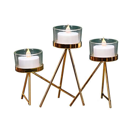 Kerzenständer Kerzenhalter Kerzenhalter Modern Light Luxus Eisenkunst Kerzenhalter Romantisches Candlelight-Dinner Requisiten Tischdekoration Retro Raum Kerzenhalter Ornamente, Einfache Galvanisierung von JDHSKCF