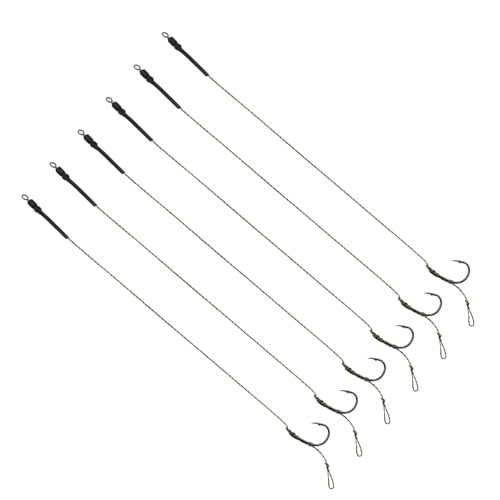 JDNH 6 x Angelhaken, gebundene Haken, Boilie-Köderhaken mit Angelschnur, Angelzubehör JDNH 6 x Angelhaken, gebundene Haken, Boilie-Köderhaken mit Angelschnur, Angelzubehör von JDNH
