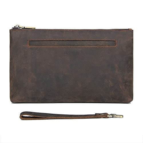 JDSHFEN 1 stücke Große-Kapazität Clutch Tasche Herren Retro Clutch Tasche Business Herren Lange Brieftasche,A-15 * 25 * 3 cm von JDSHFEN