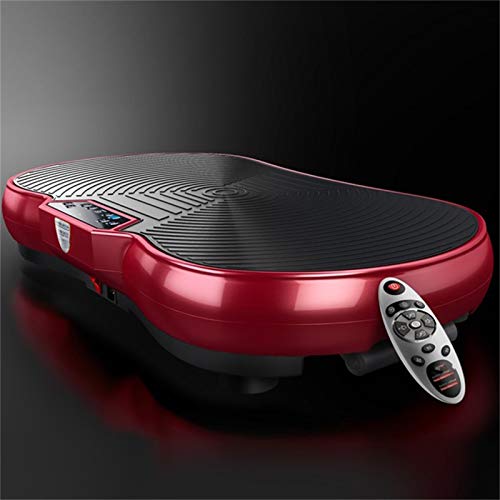 Vibrationsplatte 4d, Vibrations-Fitnesstrainer, zum Abnehmen und Straffen, Fernbedienung + Bluetooth-Lautsprecher + Widerstandsbänder von JDSHFEN
