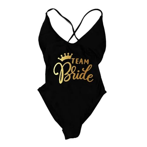 JEAMIS Bride to be One -stück Badeanzug Braut Badebekleidung Frauen Team Braut Bachelorette Party Bikini-blgd-XL von JEAMIS