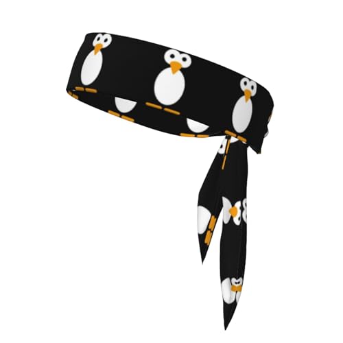 Haarband mit niedlichem Pinguin-Druck, rutschfestes Haarband, feuchtigkeitsableitend, schnell trocknendes Sporthaarband Haarband mit niedlichem Pinguin-Druck, rutschfestes Haarband, feuchtigkeitsableitend, schnell trocknendes Sporthaarband von JEJEA
