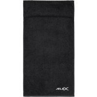 JELEX "100FIT" Fitness Handtuch mit Zip-Tasche schwarz von JELEX