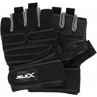 JELEX Fit gepolsterte Trainingshandschuhe schwarz-grau von JELEX