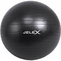 JELEX Fitness Yogaball inkl. Pumpe 65cm schwarz von JELEX