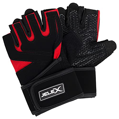 JELEX Power Premium gepolsterte Trainingshandschuhe schwarz-rot M JELEX Power Premium gepolsterte Trainingshandschuhe schwarz-rot M von JELEX