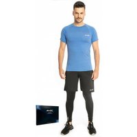 JELEX Sportinator Herren Fitness-Set 3-tlg. blau-schwarz JELEX Sportinator Herren Fitness-Set 3-tlg. blau-schwarz von JELEX