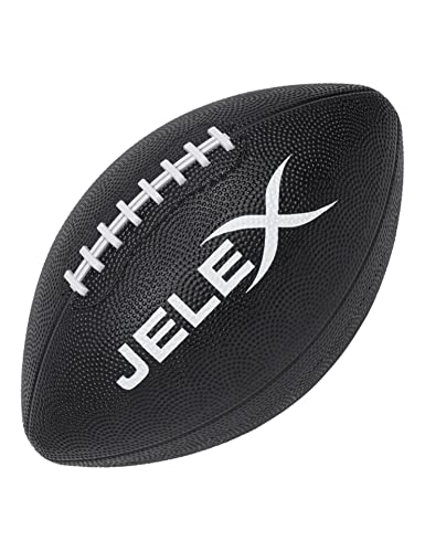 JELEX Touchdown American Football aus Gummi, mit klassischer Naht und hervorragender Sprung- und Flugeigenschaft, optimale Handlichkeit mit gutem Grip. Gewicht: 400 g (Black) JELEX Touchdown American Football aus Gummi, mit klassischer Naht und hervorragender Sprung- und Flugeigenschaft, optimale Handlichkeit mit gutem Grip. Gewicht: 400 g (Black) von JELEX