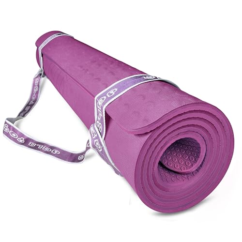 JELS Extra dicke Yogamatte, 6,3 cm, ergonomisches 3D-rutschfestes Design, SGS-zertifiziertes TPE-Material, Yogamatte für Männer und Frauen, mit Tragegurt, Übungsmatte für Yoga, Pilates und JELS Extra dicke Yogamatte, 6,3 cm, ergonomisches 3D-rutschfestes Design, SGS-zertifiziertes TPE-Material, Yogamatte für Männer und Frauen, mit Tragegurt, Übungsmatte für Yoga, Pilates und von JELSYOGA