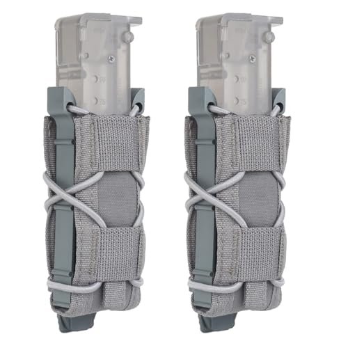 JENIZO Taktische 9MM Magazintasche, Molle Pistole Einzeltaschenlampe Magazintasche für Taschenlampenhalter Jagdholster Schießen Airsoft von JENIZO