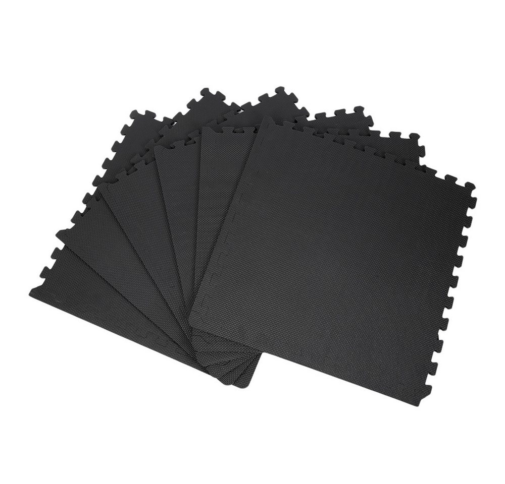 JEOBEST Bodenschutzmatte Puzzlematte Yogamatte Eva Sportmatte Fitnessmatte Schwarz, 6-St., 6/12/18/24-St., 60x60cm Quadratisch, Rutschfest Reißfest JEOBEST Bodenschutzmatte Puzzlematte Yogamatte Eva Sportmatte Fitnessmatte Schwarz, 6-St., 6/12/18/24-St., 60x60cm Quadratisch, Rutschfest Reißfest von JEOBEST