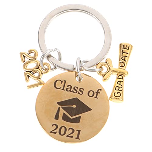 JEWEDECO 1 Stück Edelstahl Abschluss Keychain Tasche Anhänger Herz Design Key Ring von JEWEDECO