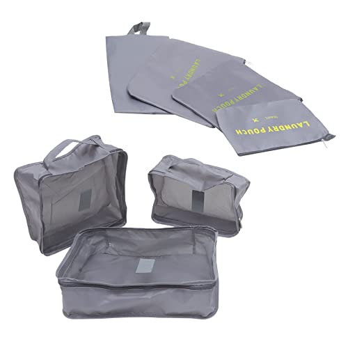 JEWEDECO 7er Set Packwürfel Für Reisen Koffer Organizer Taschen Zur Aufbewahrung Von Kleidung Und Schuhen Ideal Für Urlaub Und Geschäftsreisen Vielseitige Reisegepäck Organizer von JEWEDECO