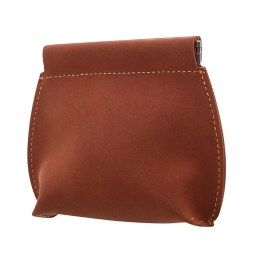 JEWEDECO Herren Geldbörse PU Vintage Geldbeutel Mit ünzfach Und Platz Für Bargeld Tragbare Brieftasche Für Geschäftsreisen Und Den Alltag Braune Farbe von JEWEDECO