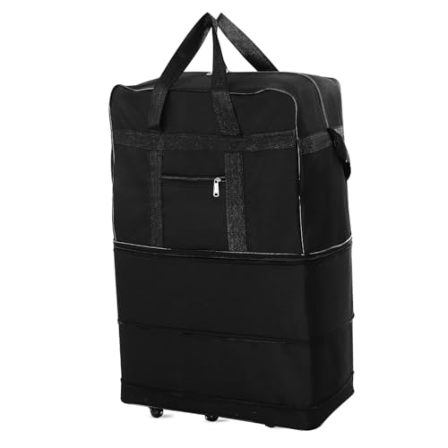 JEWEDECO Rollbare Reisetasche Mit Rollen Erweiterbare Travelite Reisetasche Für Komfortable Reisen Praktische Rolltasche Für Auto Und Freizeit Vielseitige Reisegepäcktasche Mit von JEWEDECO