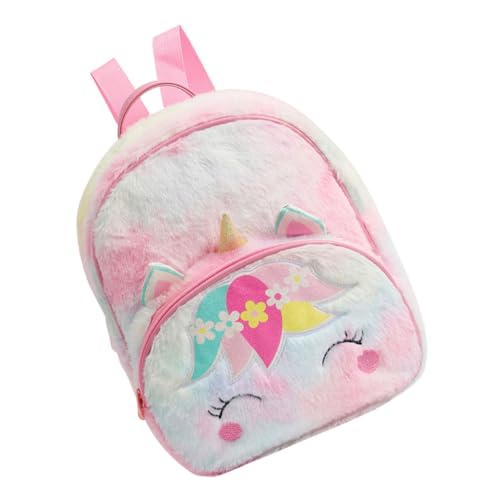 JEWEDECO üsch Einhorn Rucksack Für ädchen üßer Kleiner Rucksack Mit Augen Ideal Für Schule Reisen Und Freizeit Bunte Einhorn Design Perfekt Für Kleine Abenteurer von JEWEDECO