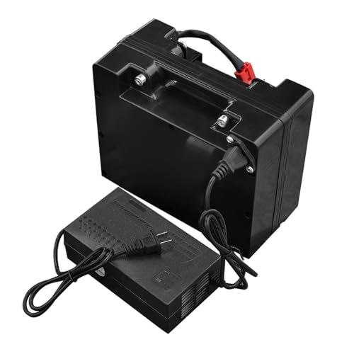 JHKJ 24V Elektrorollstuhlbatterie 12Ah 15Ah 18Ah 20Ah 25Ah 30Ah 35Ah 40Ah 45Ah 50Ah Lithiumbatterie mit Ladegerät für 200W-1200W Motor,24v 45ah von JHKJ