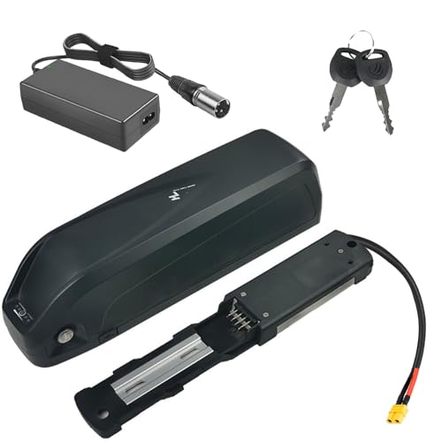 JHKJ 36 V 13 Ah E-Bike-Akku, 48 V 15 Ah Elektrofahrrad-Akku, 52 V 12,5 Ah Unterrohr-Akku für 350 W-700 W Motor-Kits, 36 V 48 V 52 V Lithium-Ionen-Akku mit Ladegerät,Xt60 36v15ah von JHKJ