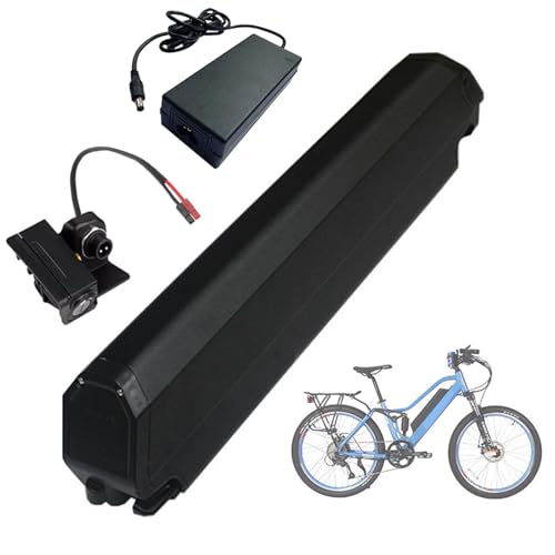 JHKJ 36-V-Fahrradakku, 48-V-E-Bike-Akku für 350-W-850-W-Motorkits, 36V,10Ah,13Ah,15Ah,17,5Ah, Unterrohrakku,48V,13Ah,15Ah, 17,5Ah,Lithium-Ionen-Akku mit USB-Anschluss und Netzschalter,36v13ah von JHKJ