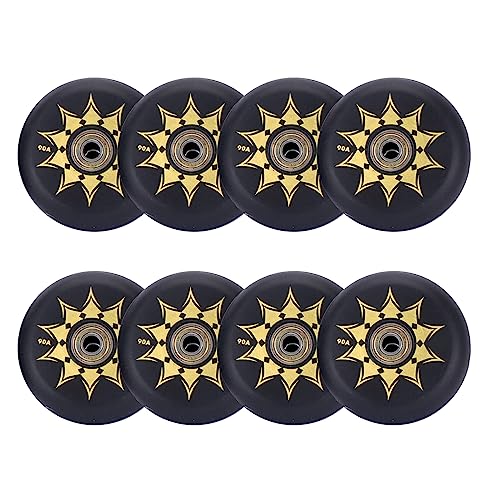 JHKJ 8er-Pack Inline-Skate-Räder, 64, 68, 70, 72, 76, 80 mm, Härte 90 A, Inline-Outdoor-Skate-PU-Ersatzrad mit ABEC-9, hohe Geschwindigkeit Lager,70mm JHKJ 8er-Pack Inline-Skate-Räder, 64, 68, 70, 72, 76, 80 mm, Härte 90 A, Inline-Outdoor-Skate-PU-Ersatzrad mit ABEC-9, hohe Geschwindigkeit Lager,70mm von JHKJ