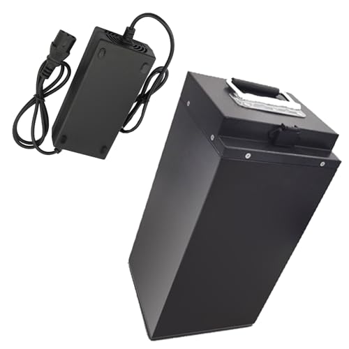 JHKJ Ebike-Akku 48 V 50 Ah 60 Ah Lithium-Akku 72 V 50 Ah 66,2 Ah 60 Ah Elektroroller-Akku 60 V 60 Ah 40 Ah 51 Ah 55 Ah 58 Ah 62 Ah mit Ladegerät für 2100 W – 4000 W Motoren,48v66.2ah 295mm von JHKJ