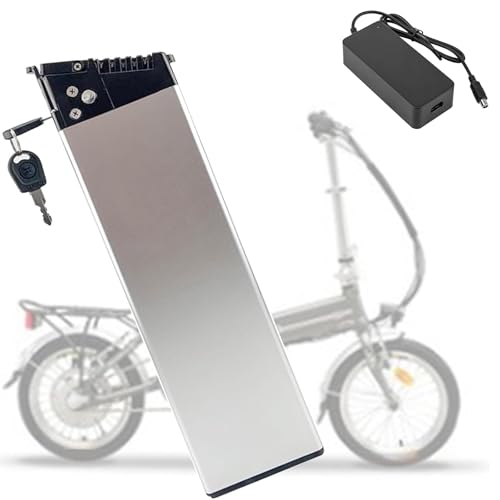 JHKJ Ebike-Li-Ionen-Akku, 48 V, E-Bike-Akku, 52 V, Faltbare E-Bike-Akkus, 13 Ah, 15 Ah, 17 Ah, eingebauter Elektrofahrradakku für 600 W–850 W E-Bike-Akku-Motorkits,48v15ah von JHKJ