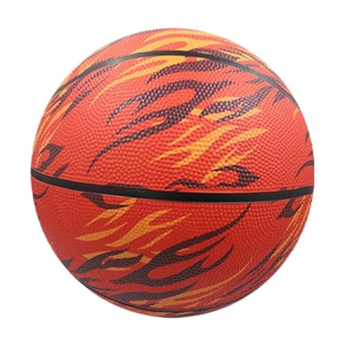 JHMYOB Basketball Erwachsene Verschleißfeste Basketball-Geschenke, Gummi-Basketball-Indoor- Und Outdoor-Sport-Fitness-Wettbewerb Basketbälle(Red) von JHMYOB