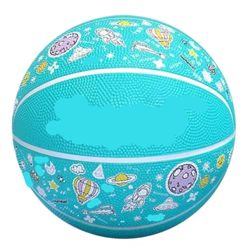 JHMYOB Basketball Outdoor-Basketball-Basketball Aus Gummi Mit Hoher Elastizität Und Verschleißfestigkeit, Speziell for Das Spieltraining Basketbälle(Green) von JHMYOB