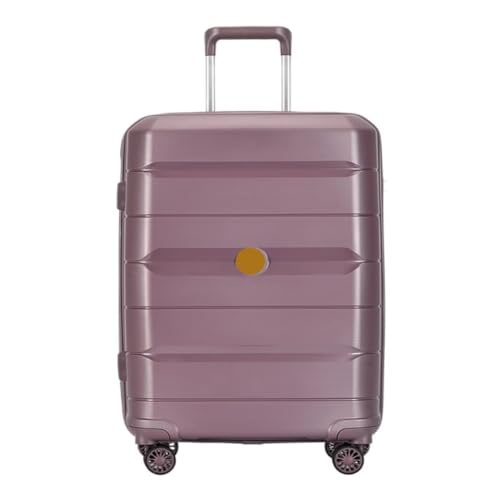 JHMYOB Koffer Hochwertiger Trolley-Koffer mit Aluminiumrahmen, 20/24/28-Zoll-Boarding-Koffer, Internet-Promi-Koffer Koffer Hartschale(Purple,20in) von JHMYOB