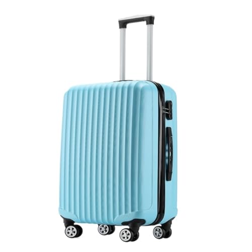 JHMYOB Koffer Robuster Und Langlebiger Gepäck-Trolley, Unisex Spring Festival Air Boarding Case, Modische Lenkrolle Koffer Hartschale(Blue,24in) von JHMYOB