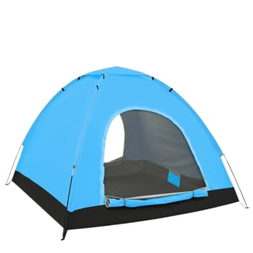 Tents 3-4 Personen Einlagiges Großes Zelt Outdoor Camping Strand Outdoor Sonnenschutz Picknick Camping Zelt Markise Zelte(Blue) von JHMYOB