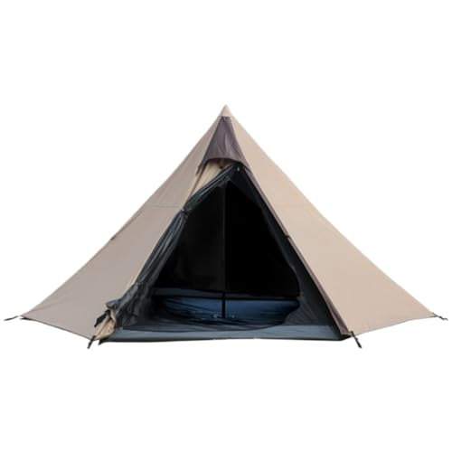 Tents Doppelschichtiges Vinyl-Pyramidenzelt for Den Außenbereich, Wind- Und Regensicheres Campingzelt Mit Vollständiger Verdunkelung Zelte(A) von JHMYOB