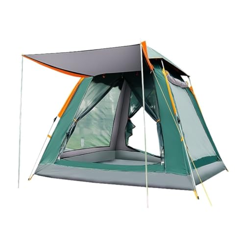 Tents Outdoor-Zelt 3-4 Personen Strand Verdicktes Wind- Und Regensicheres Zelt Camping Vollautomatisches Vierseitiges Zelt Zelte(Green,A) von JHMYOB