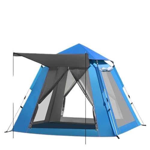 Tents Outdoor-Zelt Camping Camping Tragbares Faltbares Sonnenschutzzelt Vollautomatisches Schnellöffnungszelt Zelte(Blue,B) von JHMYOB