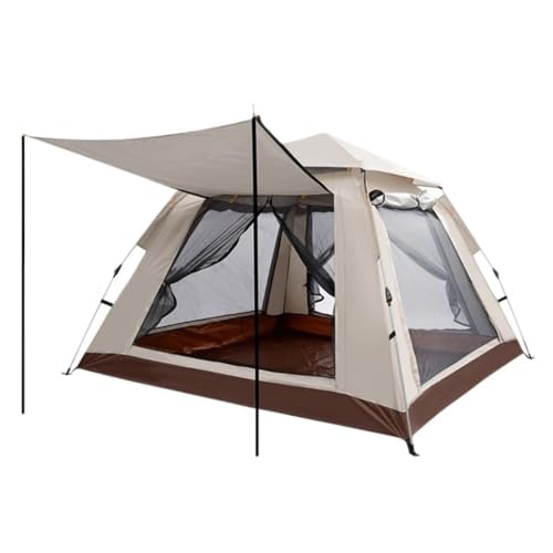 Tents Tragbares, Schnell Zu Öffnendes Wanderzelt. Outdoor-Camping, Vollautomatisches Zelt, Camping, Vollautomatisches 5-8 Parkzelt Zelte(White,A) von JHMYOB