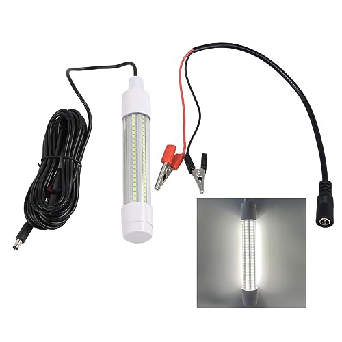 JHS-TECH Angellicht, 126 LED 13 W AC12-36 V Angelfinder Tauchbar IP68 Tiefwasser-EIS-Angelzubehör für Garnelen, Garnelen, Tintenfisch (White Light) von JHS-TECH