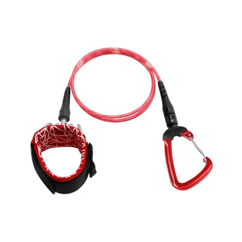 JHS-TECH Freitauchseil, Robustes Freitauchleinenkabel mit Armband, einfach zu verwendendes Sicherheits-Spiralband zum Tauchen, Schnorcheln, Unterwassersport (Verrotten) von JHS-TECH