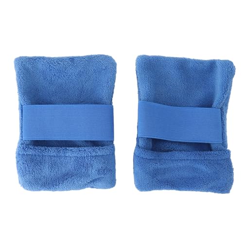 JHS-TECH Sandentferner-Beutel, Strand-Sandentferner-Handschuh-Set mit Strandpuder für saubere Haut, Camping-Strand-Essentials (blau, 2 Stück) (Small) von JHS-TECH