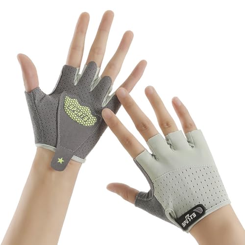 JIAHG Kinder Fingerlose Handschuhe Sport Halbfinger Fäustlinge Radsporthandschuhe Fahrradhandschuhe Sommer Gloves Sporthandschuhe Traininghandschuhe für Fahren Fitness Outdoor Motorrad (Grün, eine) JIAHG Kinder Fingerlose Handschuhe Sport Halbfinger Fäustlinge Radsporthandschuhe Fahrradhandschuhe Sommer Gloves Sporthandschuhe Traininghandschuhe für Fahren Fitness Outdoor Motorrad (Grün, eine) von JIAHG