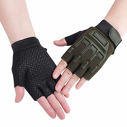 Kinder Fahrradhandschuhe Kinder Fingerlose Handschuhe Sport Halbfinger Handschuhe rutschfeste Radsporthandschuhe Mädchen Jungen Sport Fitnesshandschuhe Outdoor Sporthandschuhe (Mikrofaser, Armee Grün) Kinder Fahrradhandschuhe Kinder Fingerlose Handschuhe Sport Halbfinger Handschuhe rutschfeste Radsporthandschuhe Mädchen Jungen Sport Fitnesshandschuhe Outdoor Sporthandschuhe (Mikrofaser, Armee Grün) von JIAHG