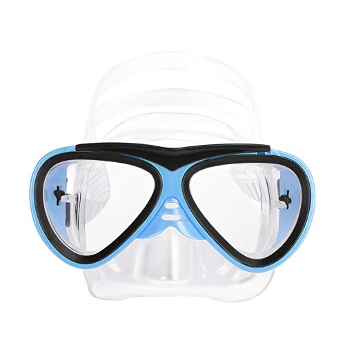 Kinder Schwimmbrille Schnorchelbrille Taucherbrille Mädchen Jungen Sport UV Schutz Tauchmaske Schutzbrillen, Tempered Glas, Verstellbares Silikonband, 5-12 Jahren von JIAHG