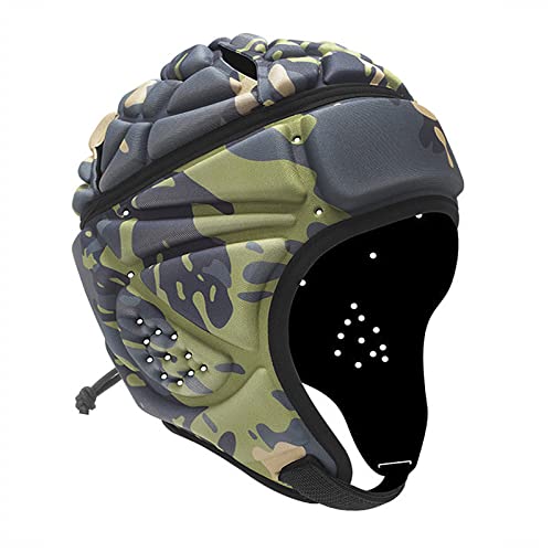 Rugby Helm Fußball Torwart Helm Tormann Torhüter Schutzhelm Verstellbarer Kopfschutz Fußballkopfschutz Kopfbedeckung Antikollisionskappe für Jugendliche Erwachsene Rugby Helm Fußball Torwart Helm Tormann Torhüter Schutzhelm Verstellbarer Kopfschutz Fußballkopfschutz Kopfbedeckung Antikollisionskappe für Jugendliche Erwachsene von JIAHG