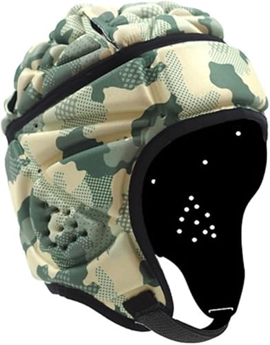 Rugby Helm Fußball Torwart Helm Tormann Torhüter Schutzhelm Verstellbarer Kopfschutz Fußballkopfschutz Kopfbedeckung Antikollisionskappe für Jugendliche Erwachsene Rugby Helm Fußball Torwart Helm Tormann Torhüter Schutzhelm Verstellbarer Kopfschutz Fußballkopfschutz Kopfbedeckung Antikollisionskappe für Jugendliche Erwachsene von JIAHG