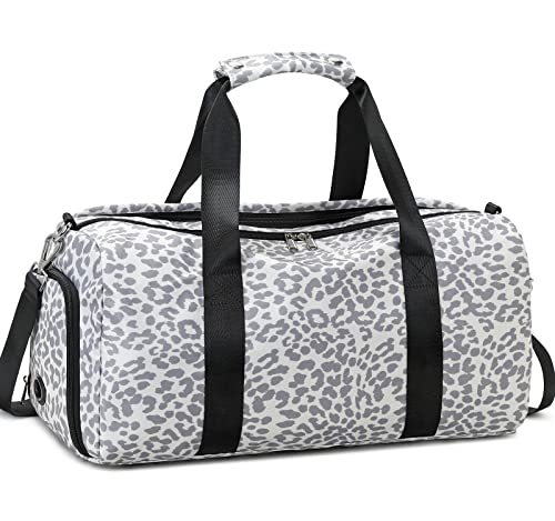 JIANYA Sporttasche, Reisetasche, Sporttasche, Reisetasche, Tanz, Gymnastik, Tasche mit Schuhfach und Nassfach, Leopard/Grau JIANYA Sporttasche, Reisetasche, Sporttasche, Reisetasche, Tanz, Gymnastik, Tasche mit Schuhfach und Nassfach, Leopard/Grau von JIANYA
