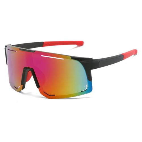 JIAXINGHAN Polarisierte Fahrrad-Sonnenbrille, UV-Schutz, winddichte Brille für Männer und Frauen, polarisierte Linse, Straßenreiten, Fahrrad, Sportbrille, Brillen, 9335 Lila, hh von JIAXINGHAN