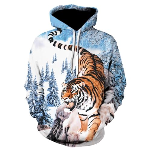 JIEDEDIAM Schnee Landschaft Tier Tiger Down Mountain Hoodie 3D Gedruckt Sweatshirt Männer Frauen Kinder Sweatshirt Sportswear Jacke JIEDEDIAM Schnee Landschaft Tier Tiger Down Mountain Hoodie 3D Gedruckt Sweatshirt Männer Frauen Kinder Sweatshirt Sportswear Jacke von JIEDEDIAM